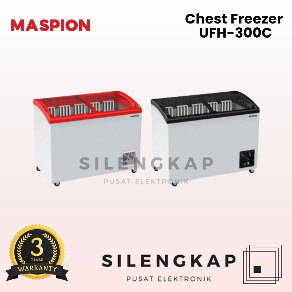 FREEZER BOX MASPION / FREEZER UCHIDA UFH300C UFH 300C - UFH300CRDFK RED