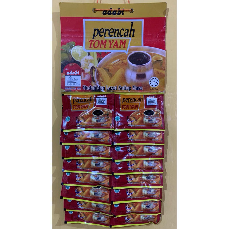 

Bumbu Perencah TOM YAM Adabi EXP 2026/ Perencah Enak/ Bumbu Gurih - 40 gram