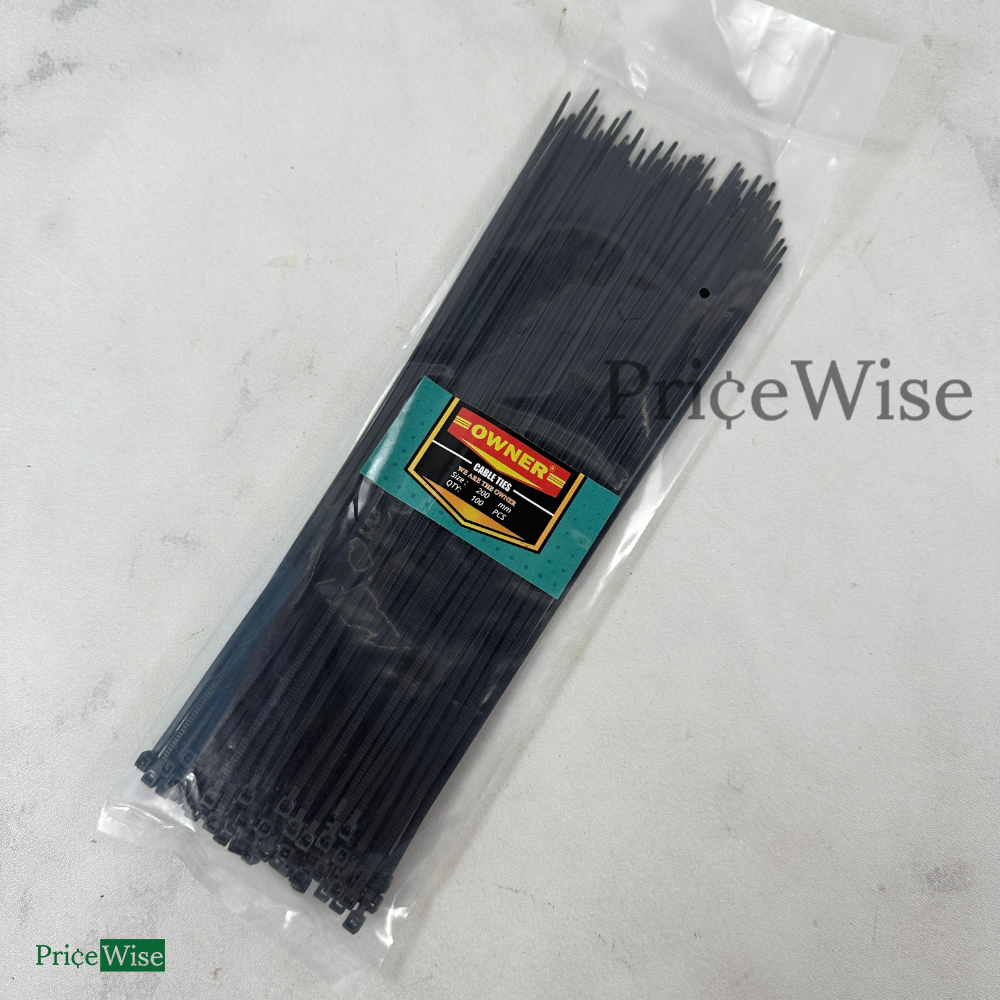 

1KG (24 pax) Kabel Ties 200 mm Hitam / Cable Tie / Kabel Tie / Kabel Tis