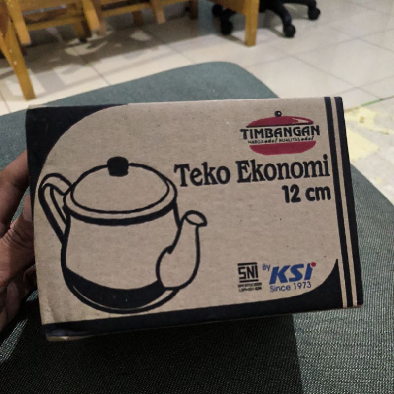 ESKAN TEKO ENAMEL LURIK TIMBANGAN TEKO EKONOMI 12 CM, JADUL