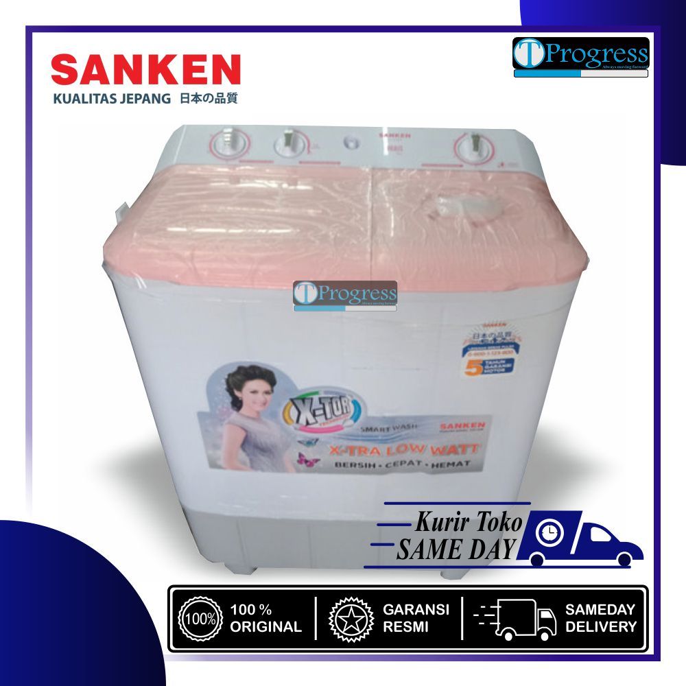 MESIN CUCI 2 TABUNG SANKEN TW-9110PK / TW-9110 LOW WATT