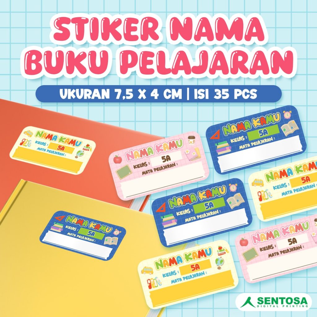 

STICKER NAMA BUKU PELAJARAN