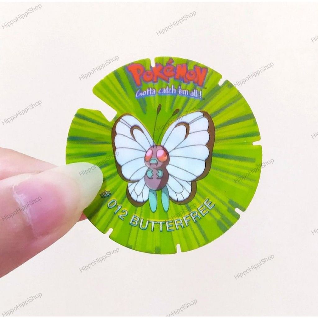 Tazos Tajos Pokemon Spin Chiki Balls jadul Butterfree