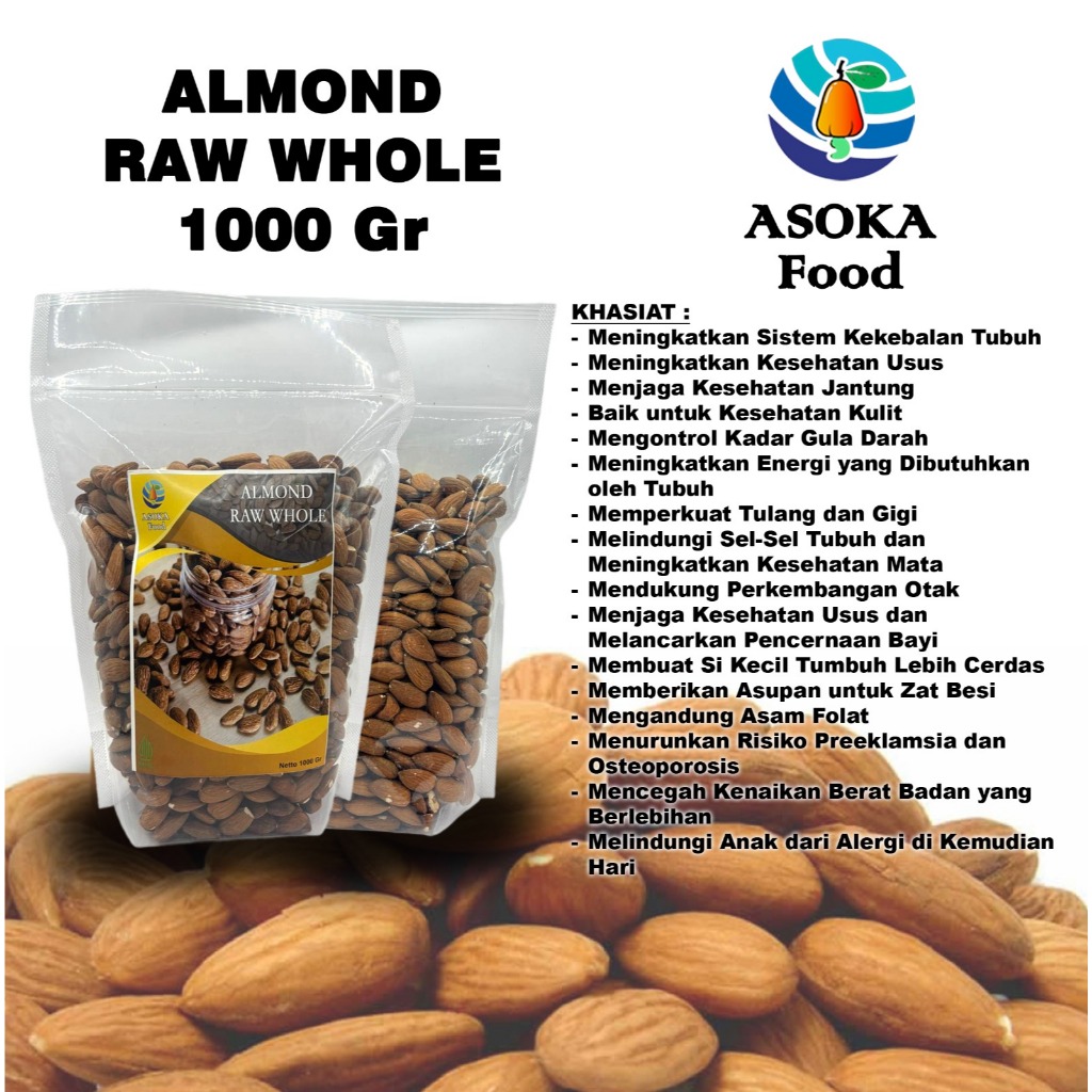 

ALMOND RAW WHOLE / ALMOND MENTAH / ALMOND UTUH / ALMOND