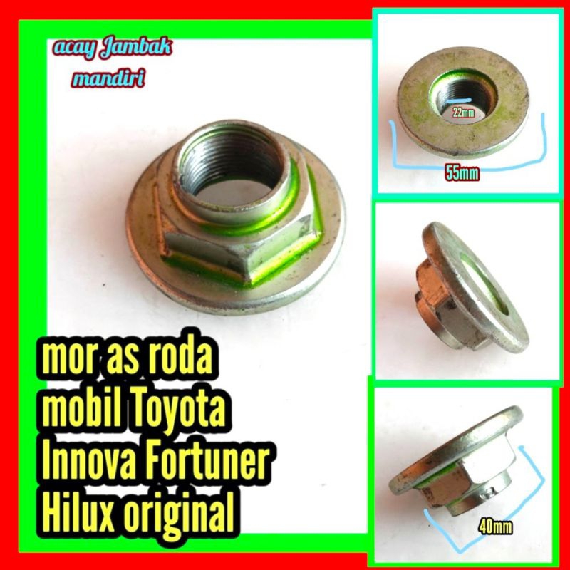 mor as roda depan Toyota Innova Fortuner Hilux