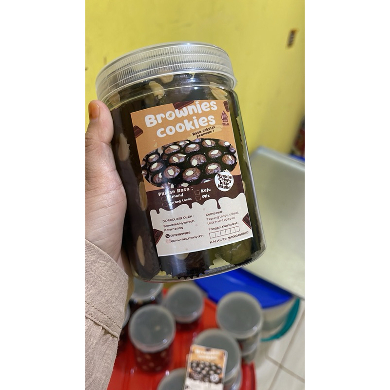 

cookies brownies kemasan toples 800ml