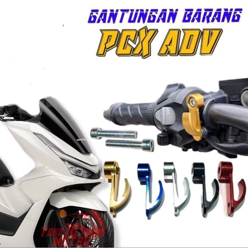 Gantungan Barang Motor PCX 160 2021-2025 Roadsync ABS CBS Model Pancing CNC