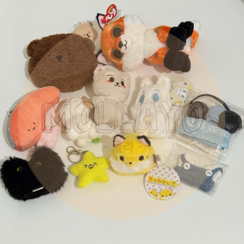 doll renjun haechan anton sanrio kirimichan san-ei boeki yellow kitsune ty beanie boos meadow fox ji