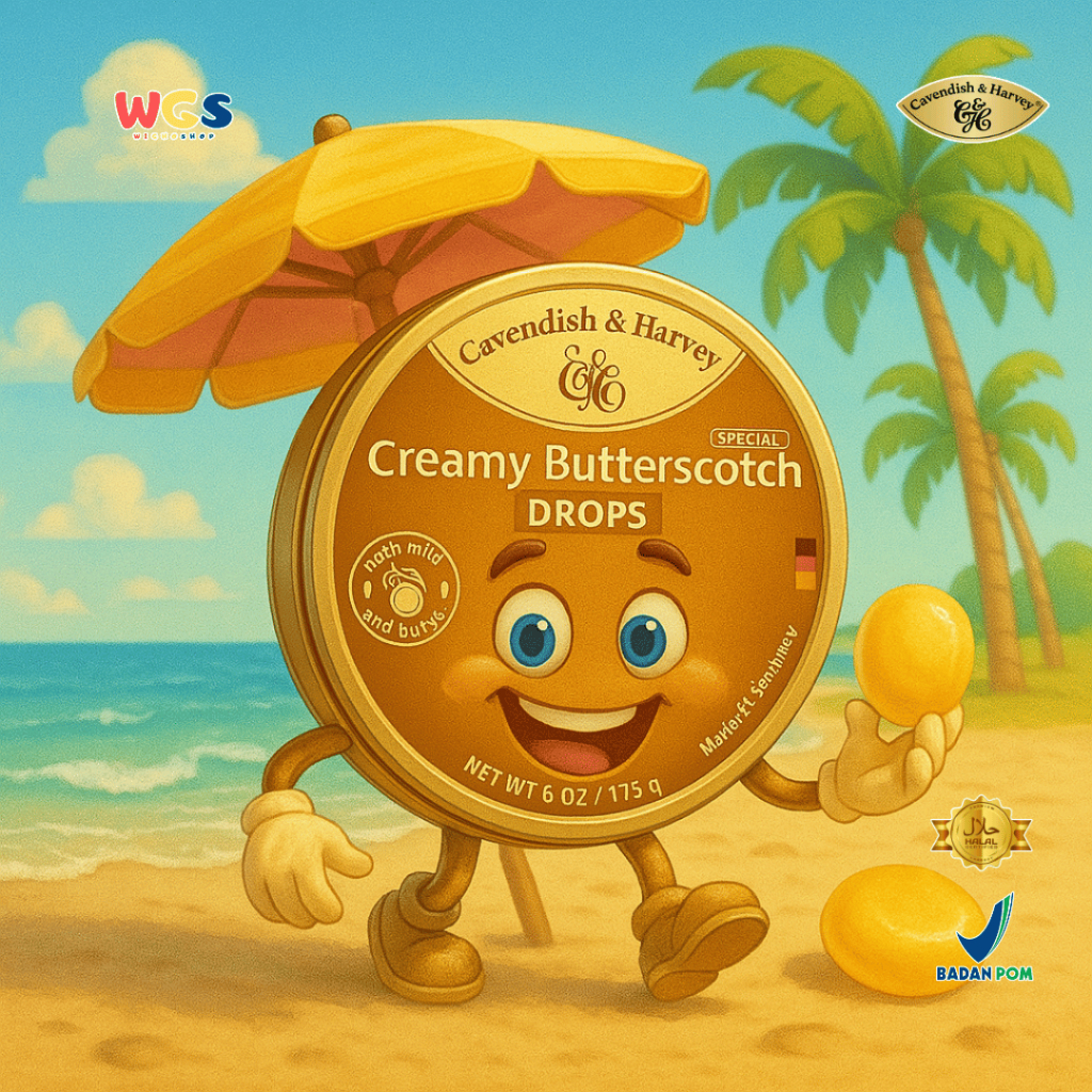 

Ay00! Cavendish & Harvey Creamy Butterscotch Drops 175g - Permen Lembut Rasa Karamel Mentega