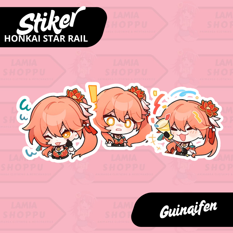 

Stiker Honkai Star Rail Guinaifen | Sticker Guinaifen HSR | Merch Anime Game Vinyl Anti Air