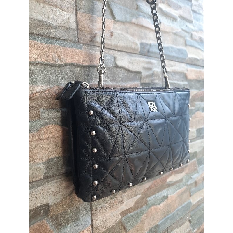 Slingbag Hitam Rantai LOUIS QUATORZE - TAS PRELOVED BRANDED ORIGINAL