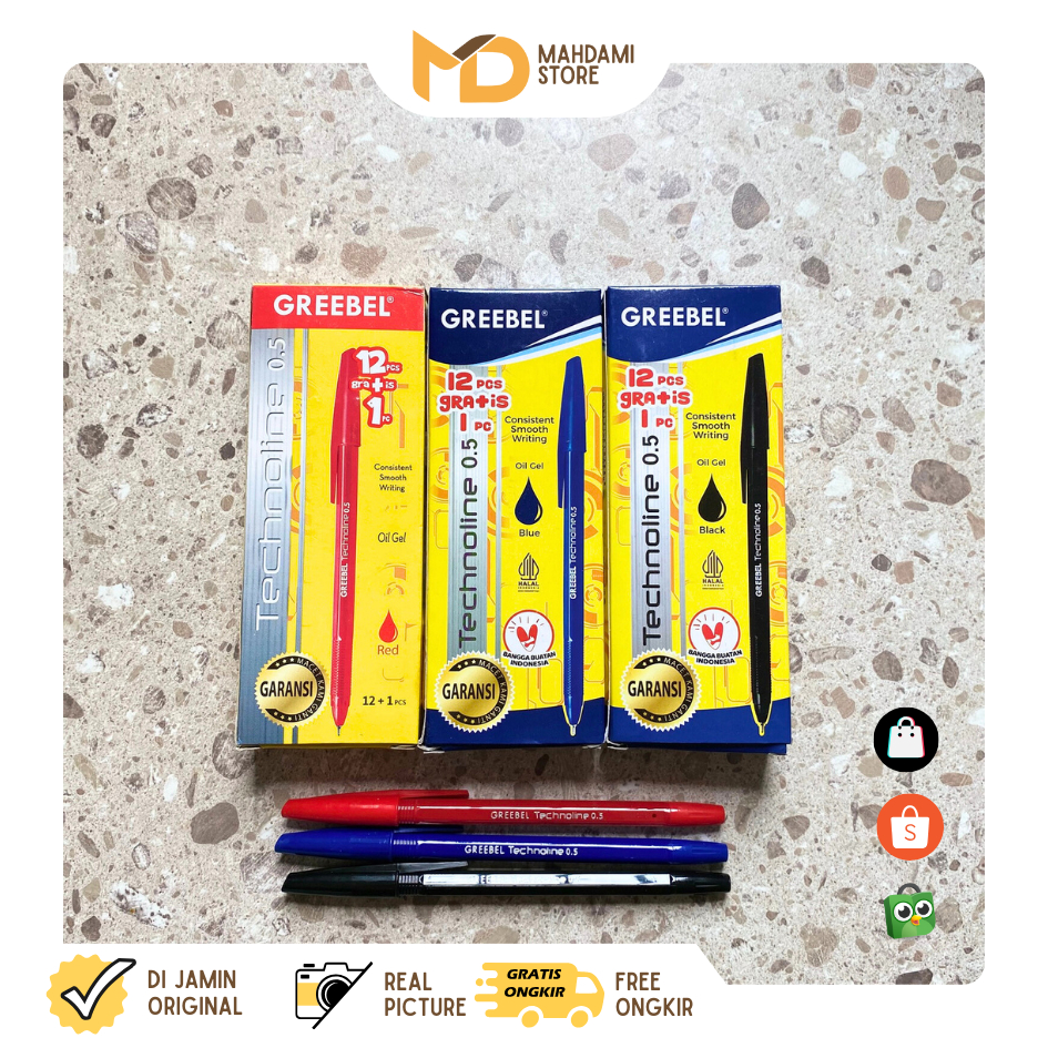 

Pulpen Greebel TECHNOLINE 0.5 Pen Greebel 1 Pack 12+1 Pcs