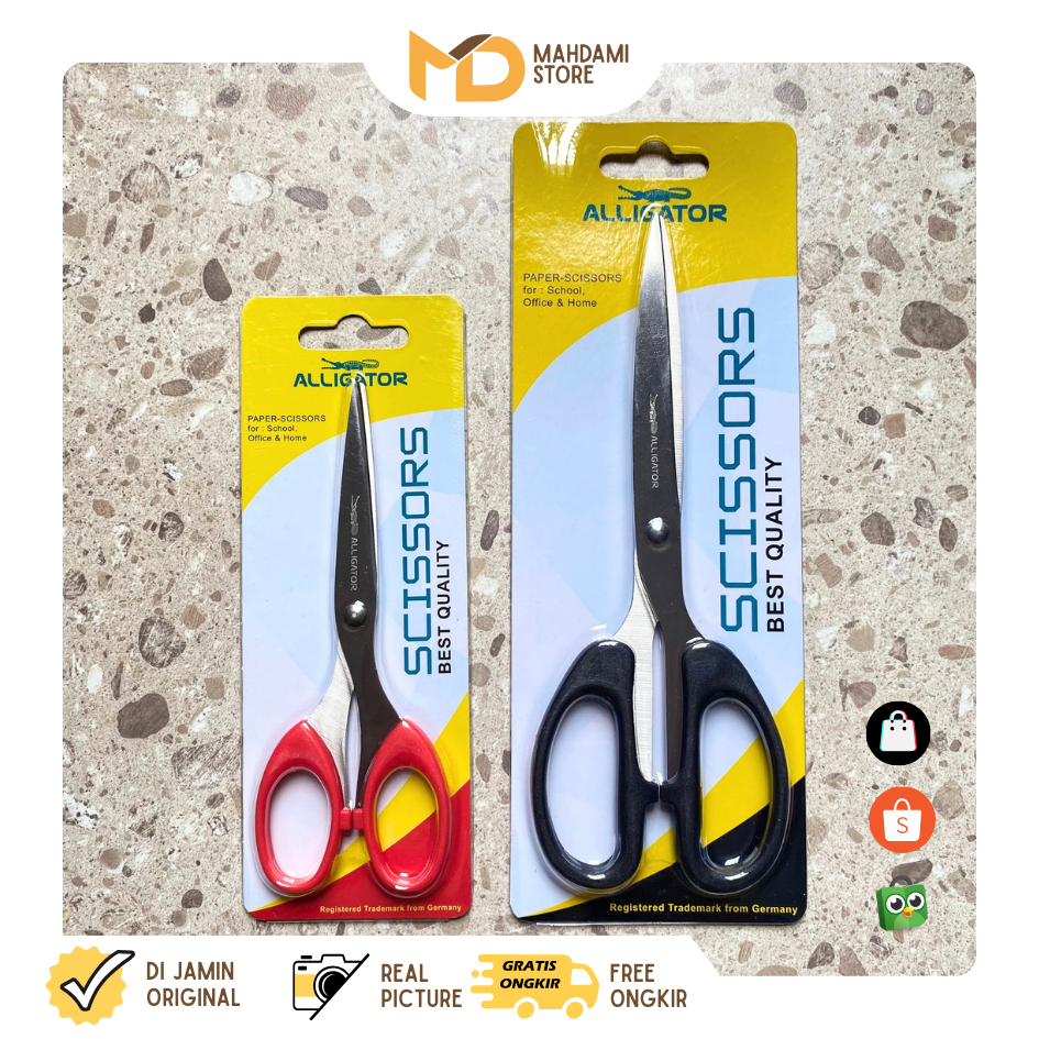

ALLIGATOR - Gunting Scirssors Alligator Scissors / Gunting Kertas / Gunting Tajam / Stanless Steel