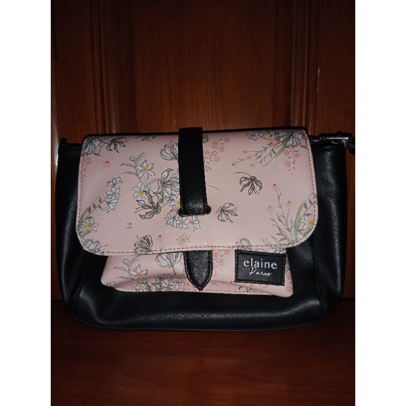 [PRELOVED] ELAINE PARIS BAG (Pink)