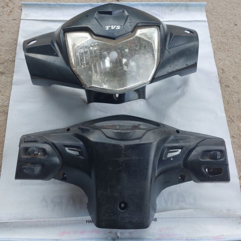 BATOK REFLEKTOR LAMPU DEPAN FULL SET TVS NEO XR 110 ORIGINAL