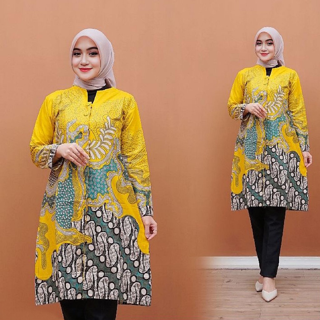 Tunik Batik Dan Kemeja Batik Jumbo | M-10XL SUPER JUMBO | atasan seragaman batik modern | batik coup