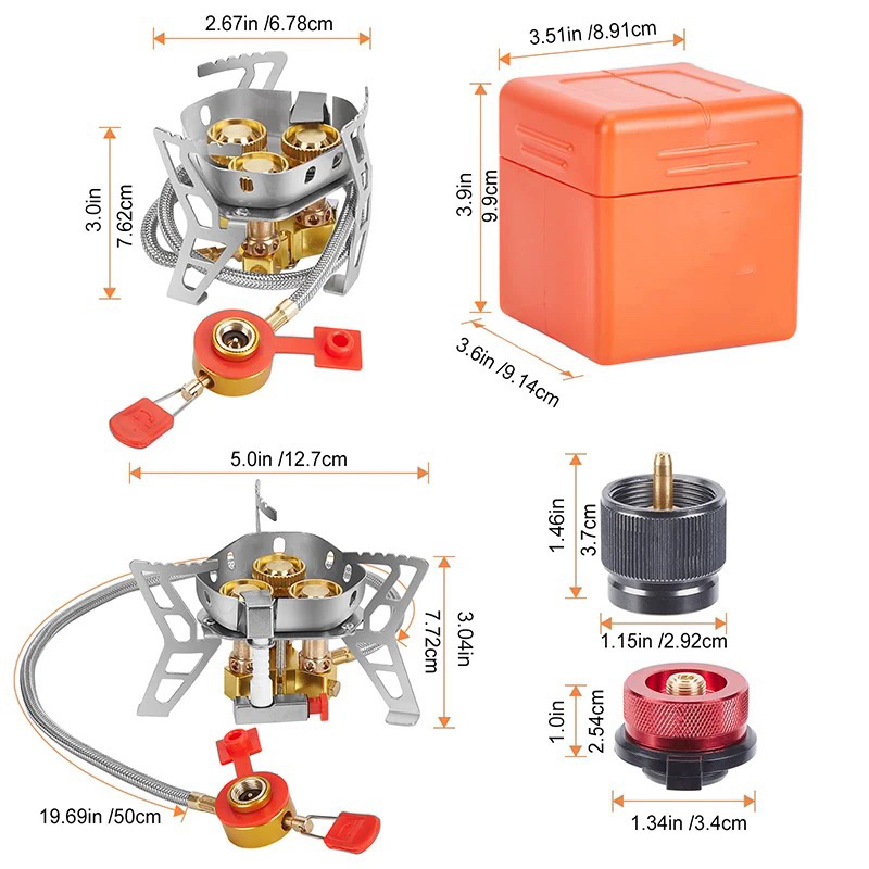 Kompor Camping ultralight 3 tungku - kompor portable 3 head gas stove - Kompor camping ultralight