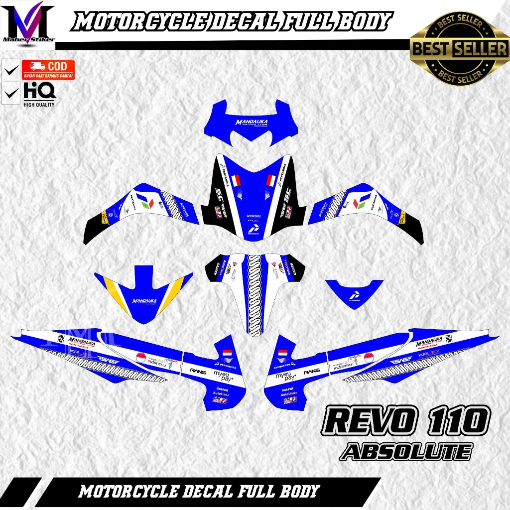 Decal Revo Absolute Fullbody Variasi Mandalika