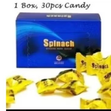 permen spinach candy ginseng asli ori