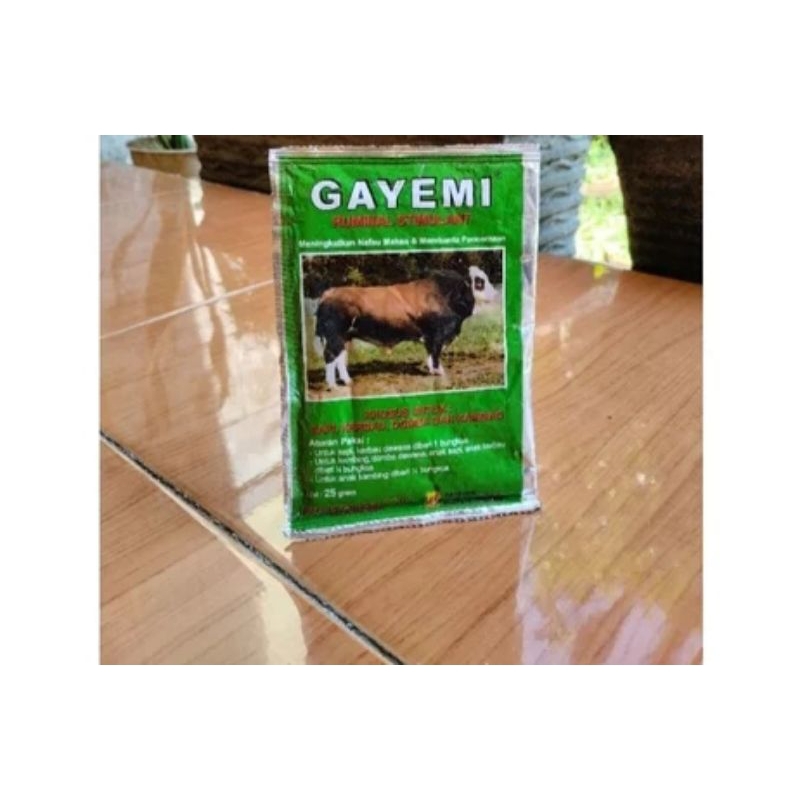 Gayemi Jamu Sapi kambing domba ruminal stimulant