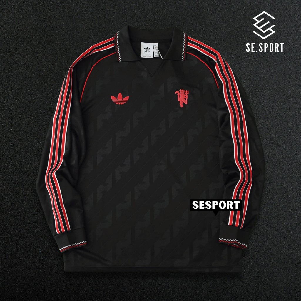 ( LONGSLEEVE ) Jersey Manchester United Lifestyler Lengan Panjang 2024 2025 Baju Bola Mu Lifestiler 