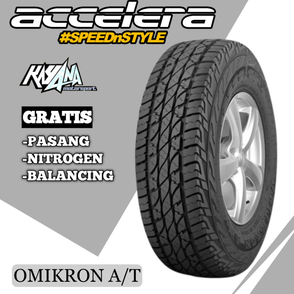 BAN ACCELERA 265 60 R18 ACCELERA OMIKRON AT BAN SEMI OFFROAD UKURAN 265/60 R18