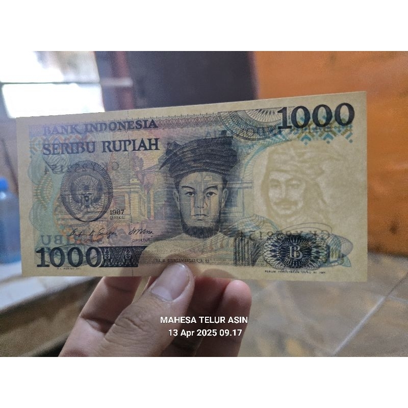1000 sisingamangaraja XII 1987 ASLI