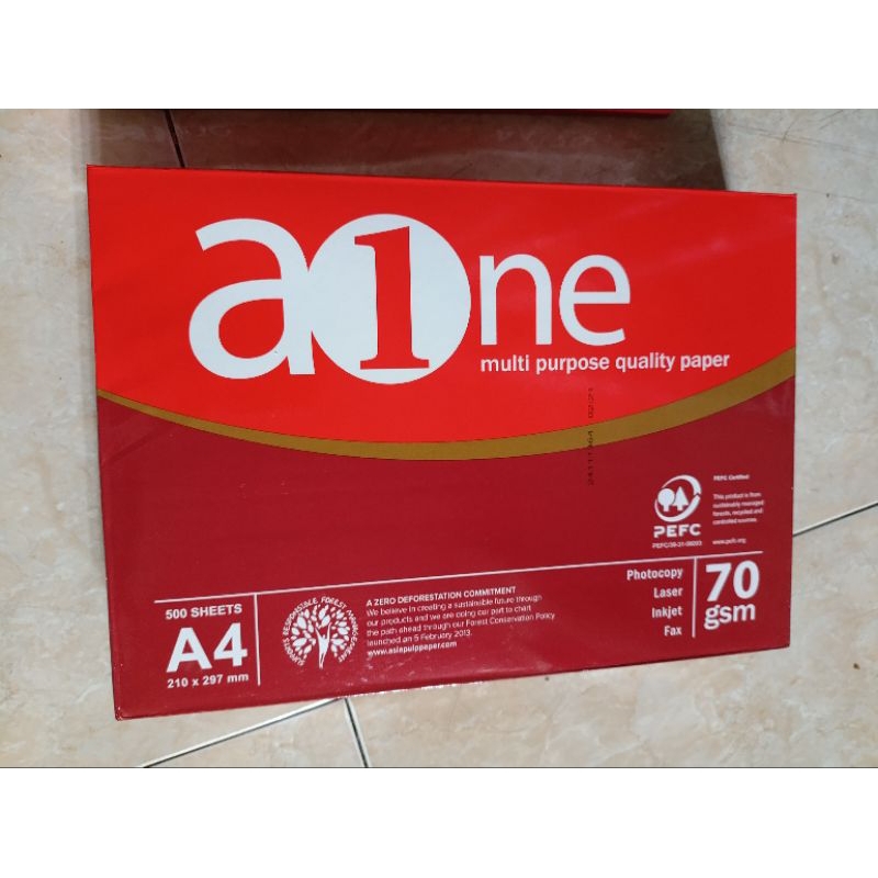 

KERTAS HVS MEREK AONE UKURAN A4