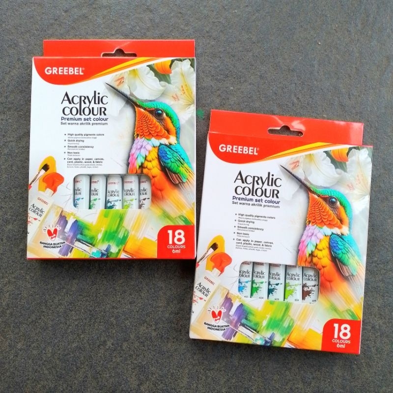 

Cat Acrylic Greebel 6ml 18 Warna ( Set ) [ Original ]