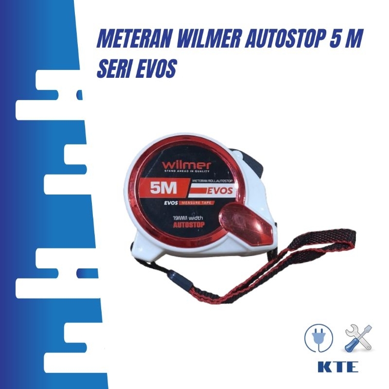 Meteran Wilmer Evos 5 m Autostop