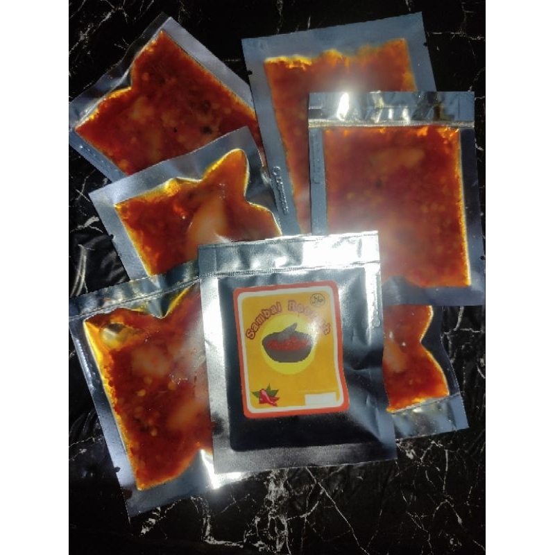 

sambal sachet kemasan 20 gr