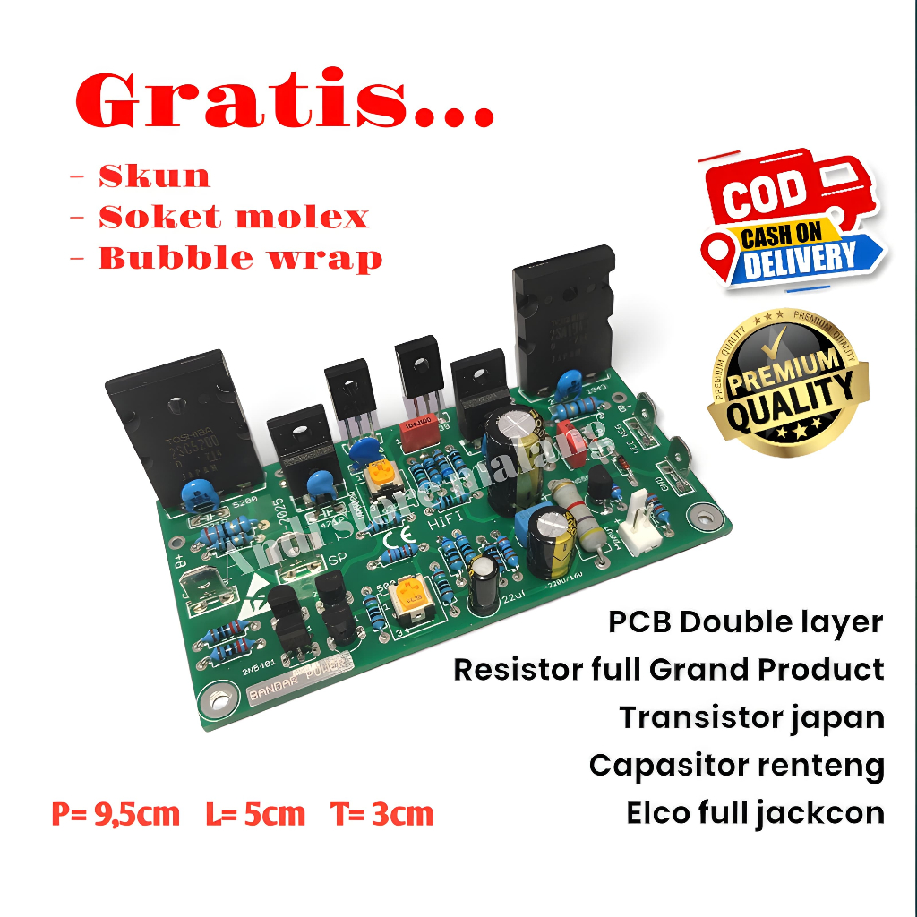 Kit Driver Power Amplifier OCL Hifi v2025