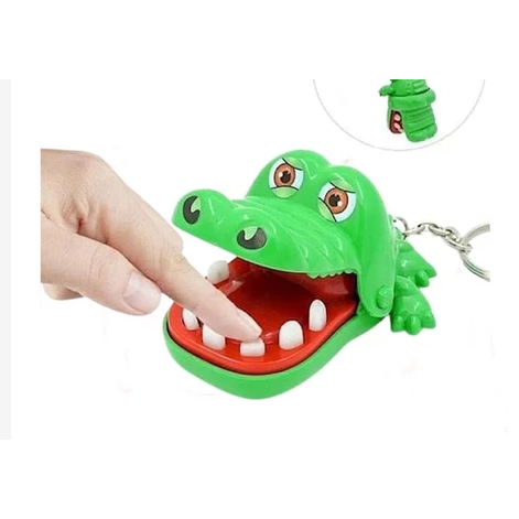 Mainan Gantungan Kunci Crocodile Dentist Game Mini