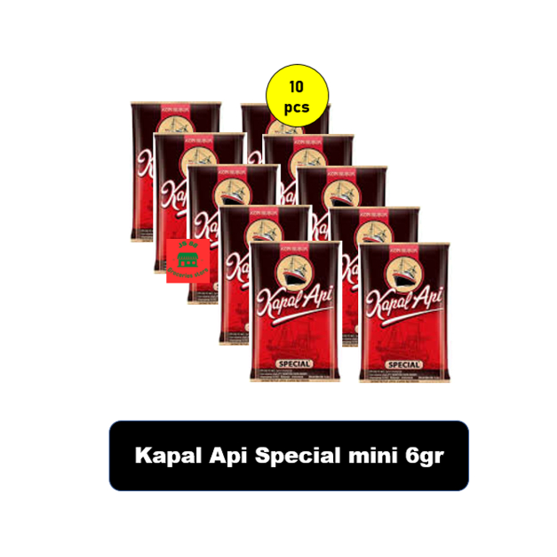 

Kapal Api Special kopi mini 6,5gr 10pcs renceng