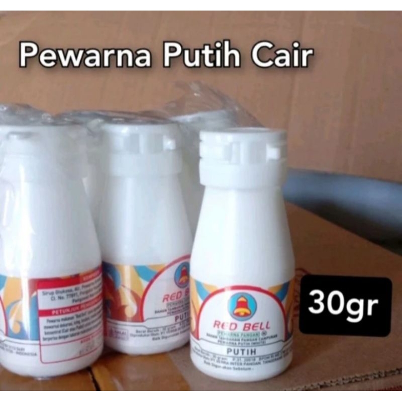 

pewarna putih cair red bell 30 gram