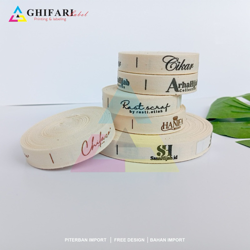 

label katun custom (100 pcs )label baju label baju / label hijab / label pengganti woven / label katun / label nama / label sablon/labelmerk/labelbajuanak