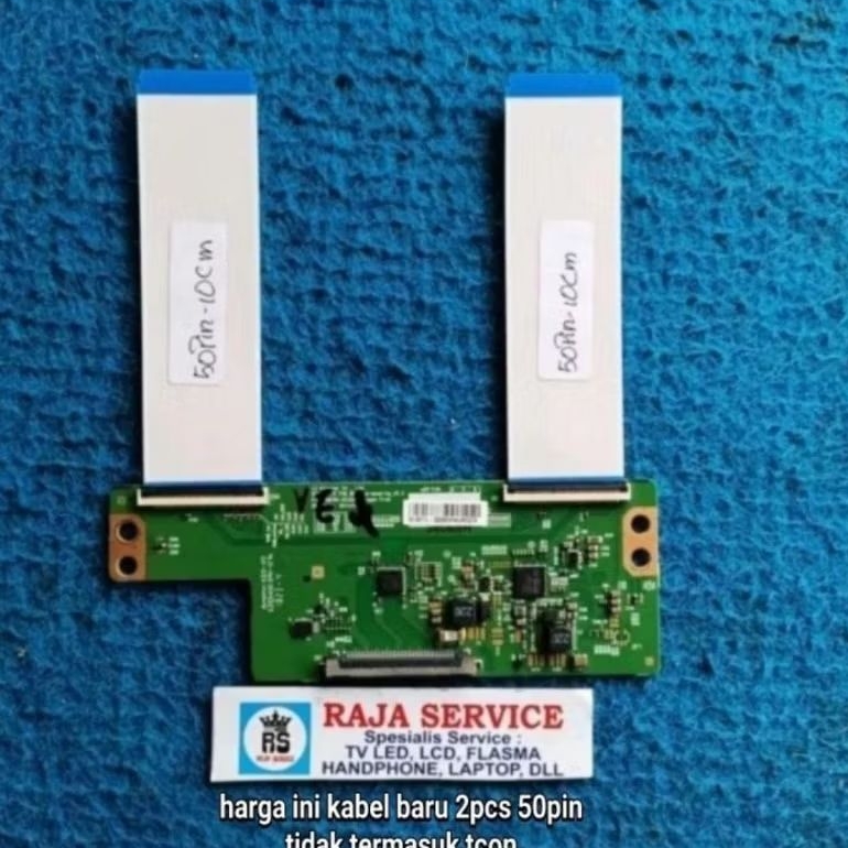kabel tv toshiba 43L5650VJ lvds flaxible dari tcon ke panel lcd 50pin