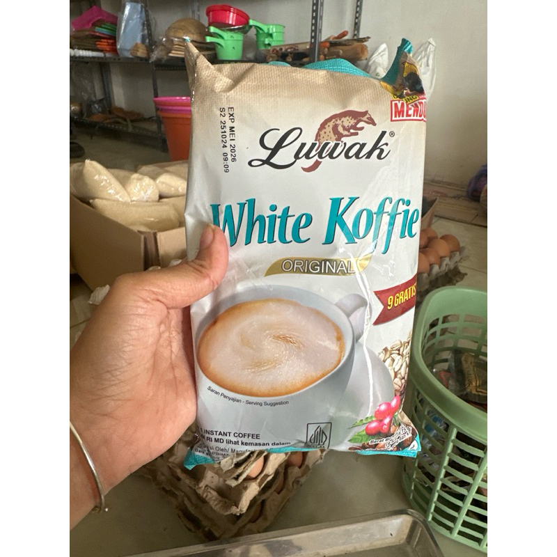 

Luwak white koffie original isi 9 + 1 pcs