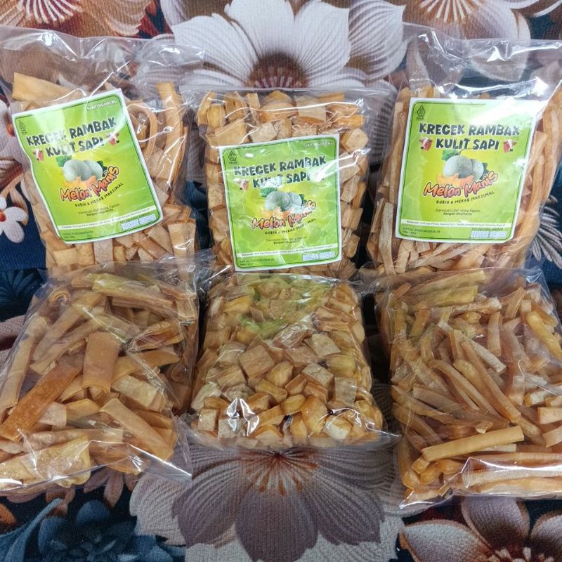 krecek rambak kulit sapi mentah 1 kg muda digoreng krupuk rambak krecek rambak kulit sapi varian mix
