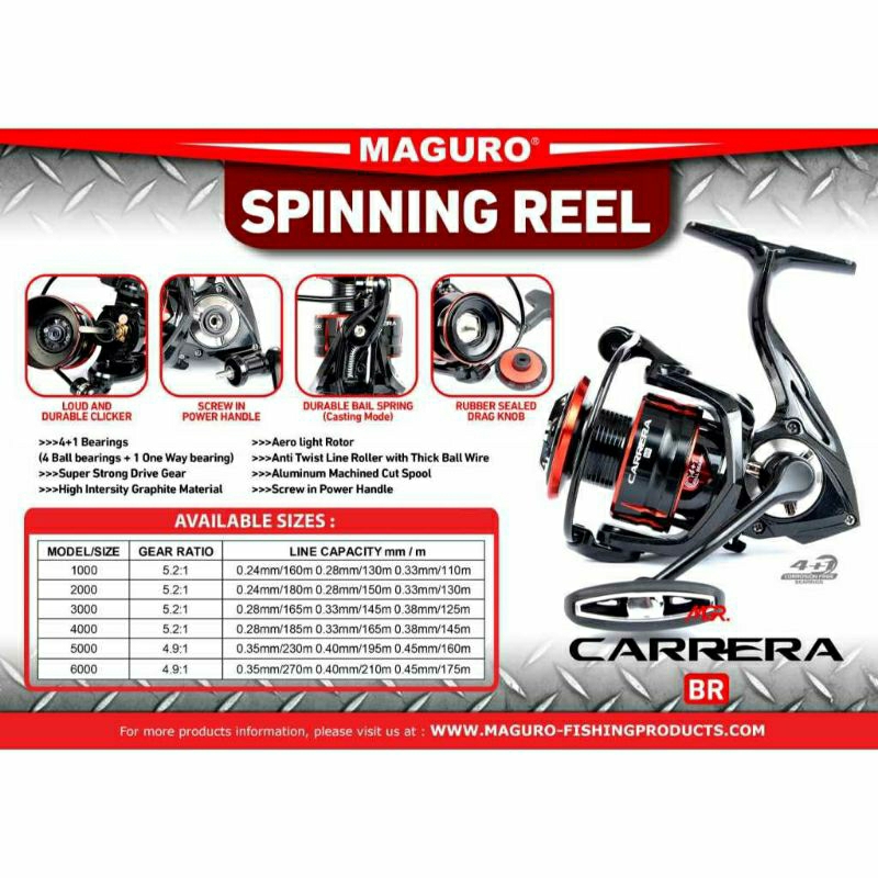 REEL CARRERA 6000 BR MAGURO