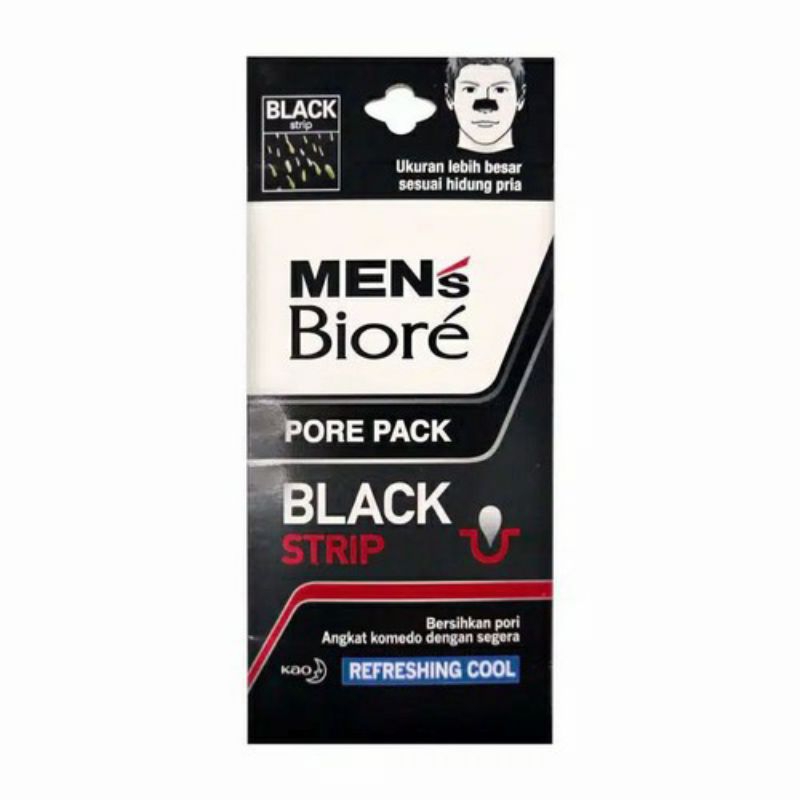 MEN's BIORE PORE PACK BLACK STRIP