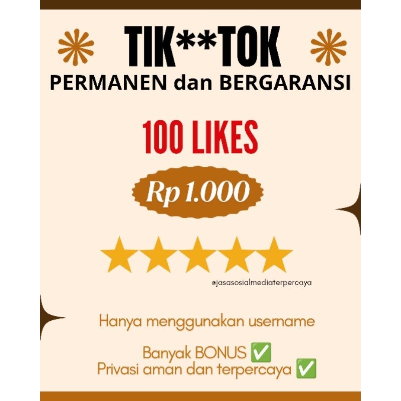 JASA TAMBAH LIKES TIKTOK MURAH AMAN BERGARANSI / TIKTOK LIKES / LIKES TIKTOK