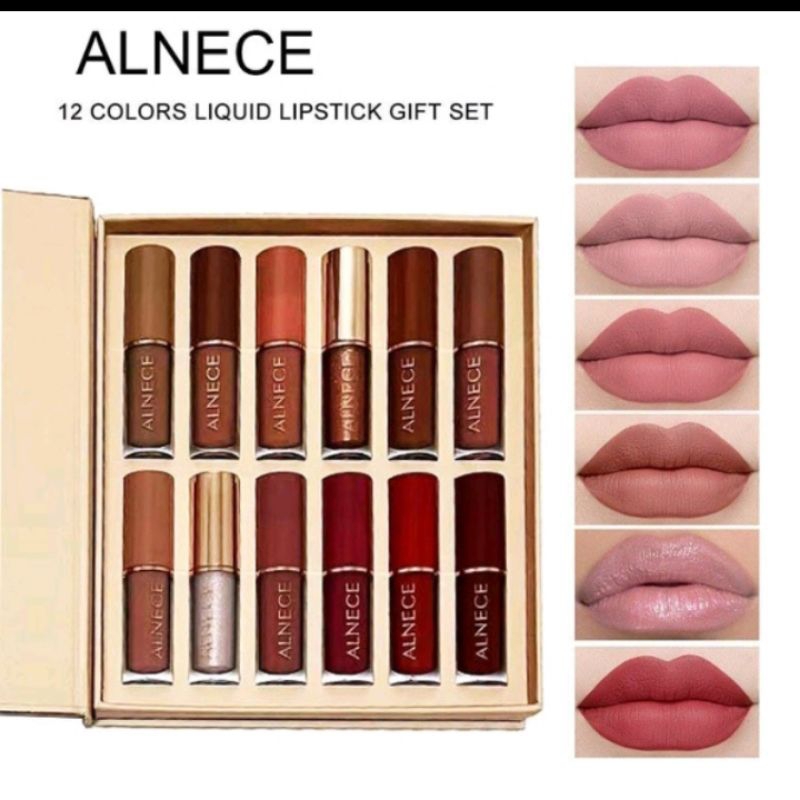 ALNECE LIPSTIK SET BOX ISI 12 WARNA