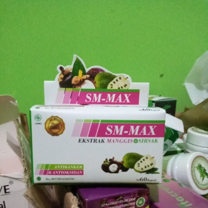 SM-MAX Kapsul Ekstrak Daun Sirsak dan Kulit Manggis Original