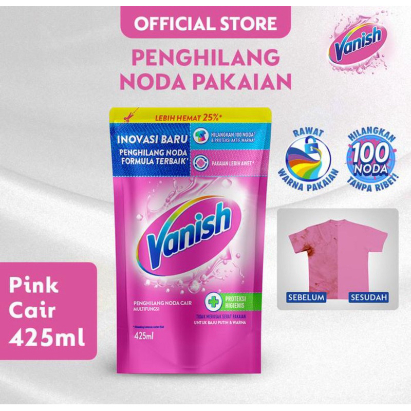 VANISH CAIR PINK 425ml VANISH CAIR MERAH 425ml