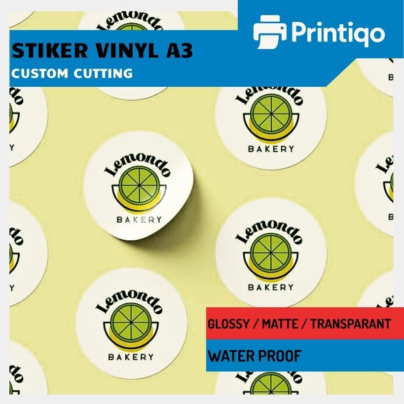 

Printiqo - Cetak Stiker Vinyl A3+ / Cetak Stiker Label kemasan / Label Usaha Makanan - ST01