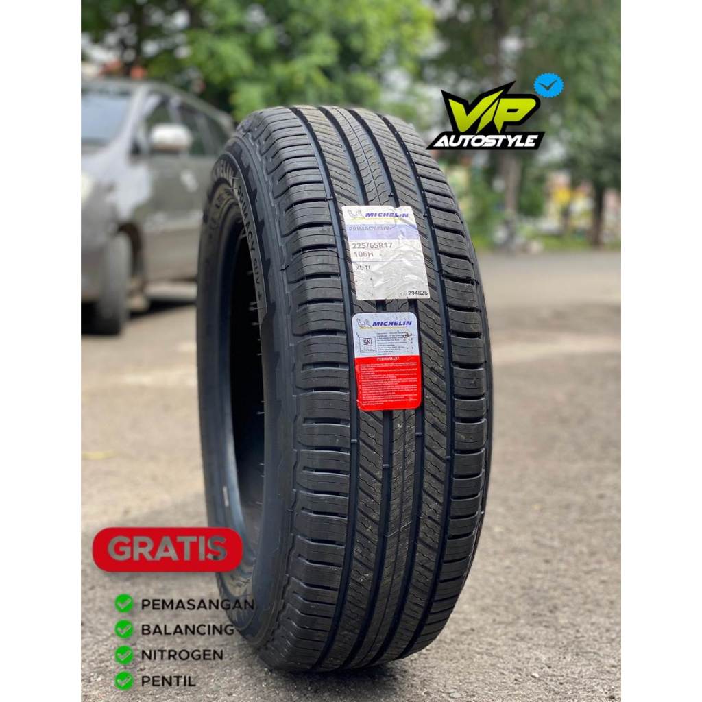 BAN MOBIL TUBLES RING 17 - MICHELIN PRIMACY SUV+ 225 65 R17 - TOKO BAN JAKARTA UTARA