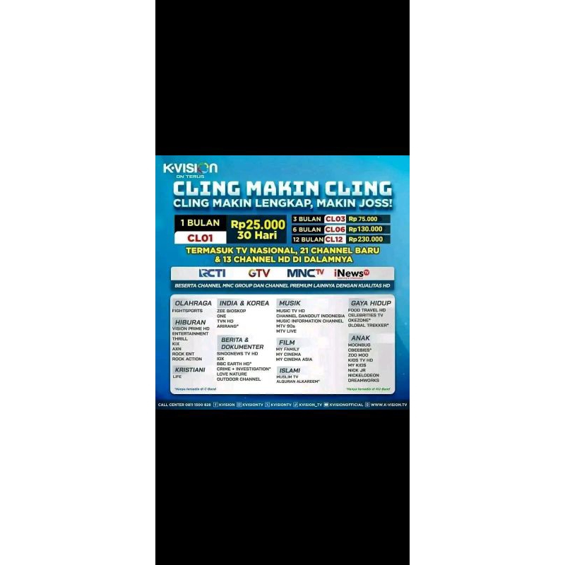 Paket Cling,K vision