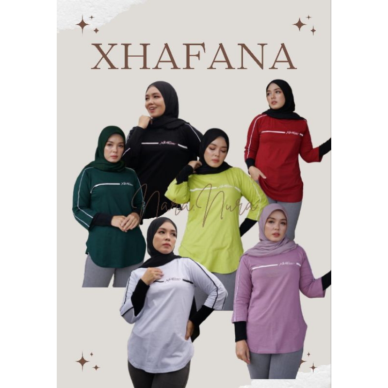KAOS XHAFANA OVAL PREMIUM COTON COMBED 20S KAOS XF LENGAN 7/8