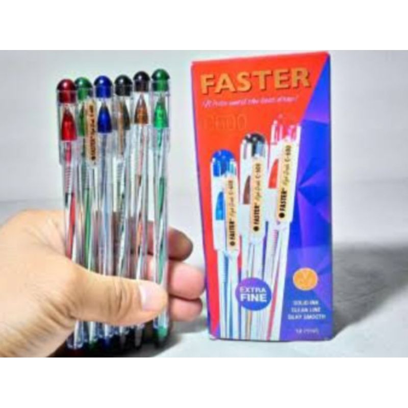 

(1 pack)Balpoin Faster/balpoin faster tutup/balpoin faster c600/pulpen faster/pen faster
